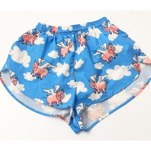 BOA Women's 1" Stretch Elite Split Short Elite Hoggers - Pigs Fly - S